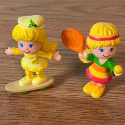 Remco Lotta Flavor Scented Dolls 1982 Rainbow Tennis Girl & L’il Lemon - Based On Life Savers Candy Flavors; Hong Kong