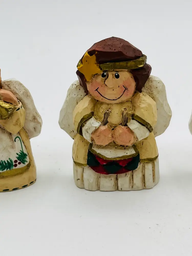 Vintage Midwest Of Cannon Falls Eddie Walker Set Of 4 Musician Angels 2”