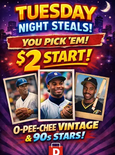 Tuesday Night Steals. $2 Starts From The Binders! 