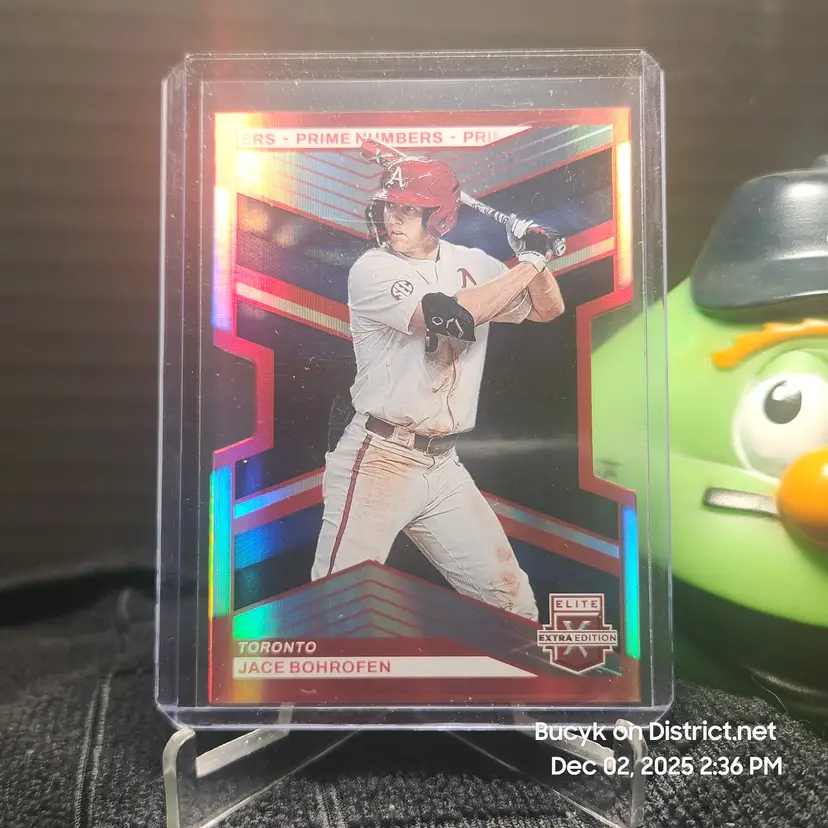 2023 Panini EEE Prime Numbers A Die-Cut - Jace Bohrofen Toronto Blue Jays 2/200