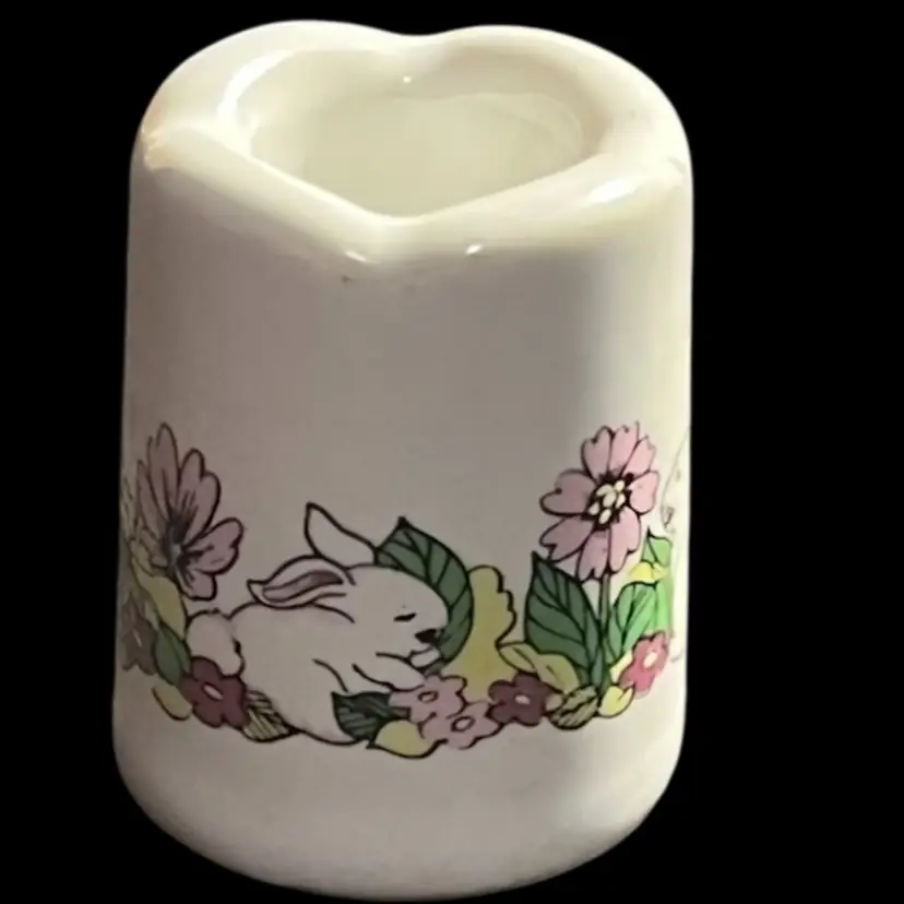 Vintage West Germany Porcelain Easter Miniature Candle Holder