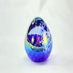 1993 Glass Eye Studio Egg Paperweight