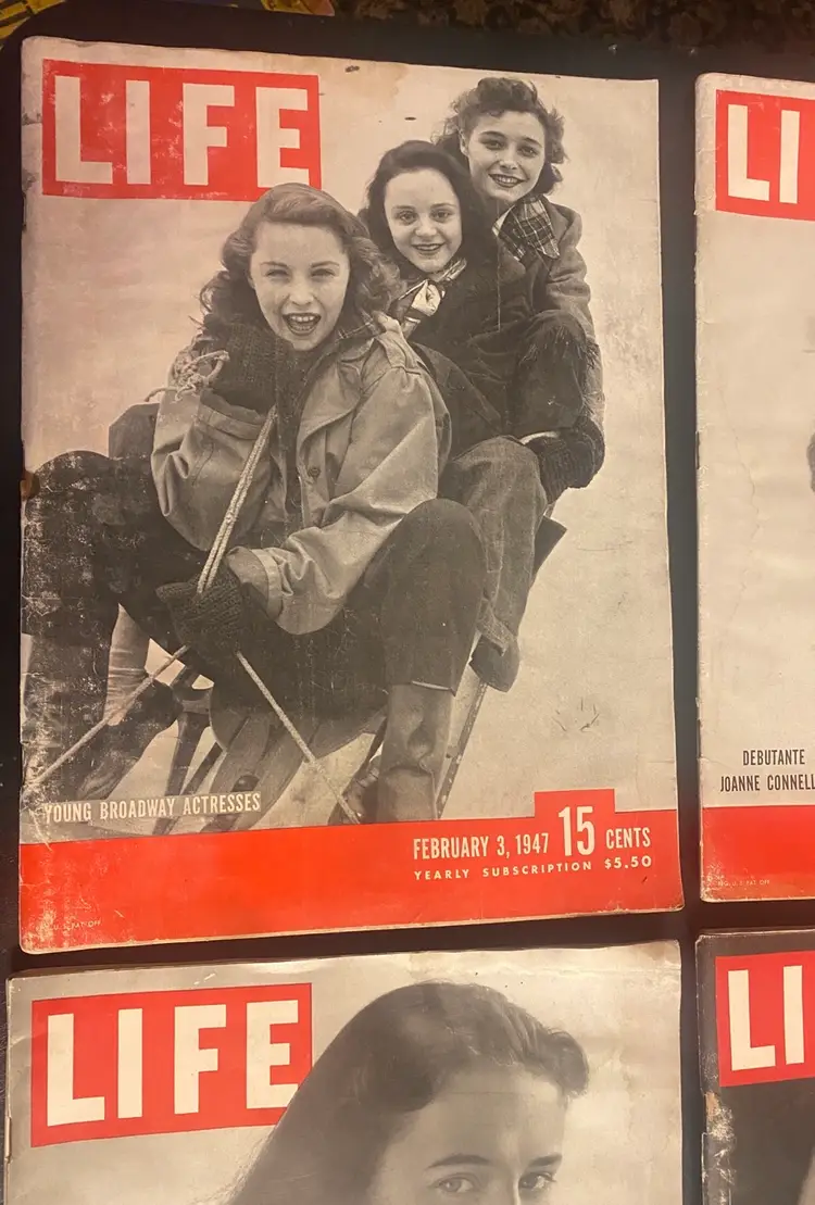 6 Vintage Issues Of Life Magazine 