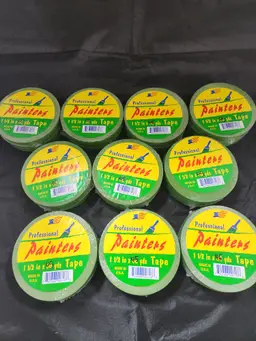 Lot of 10 Rolls of Professional Painters Tape 1 1/2" x  45 yards Sealed