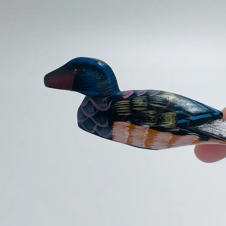 Letter Opener Hand Painted Hand Carved Duck