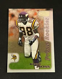 Randy Moss 1998 Topps Stadium Club Prime Rookies #PR9 RC HOF Minnesota Vikings