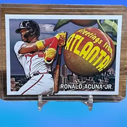 2022 Topps Archives Ronald Acuña Postcard #PC-14