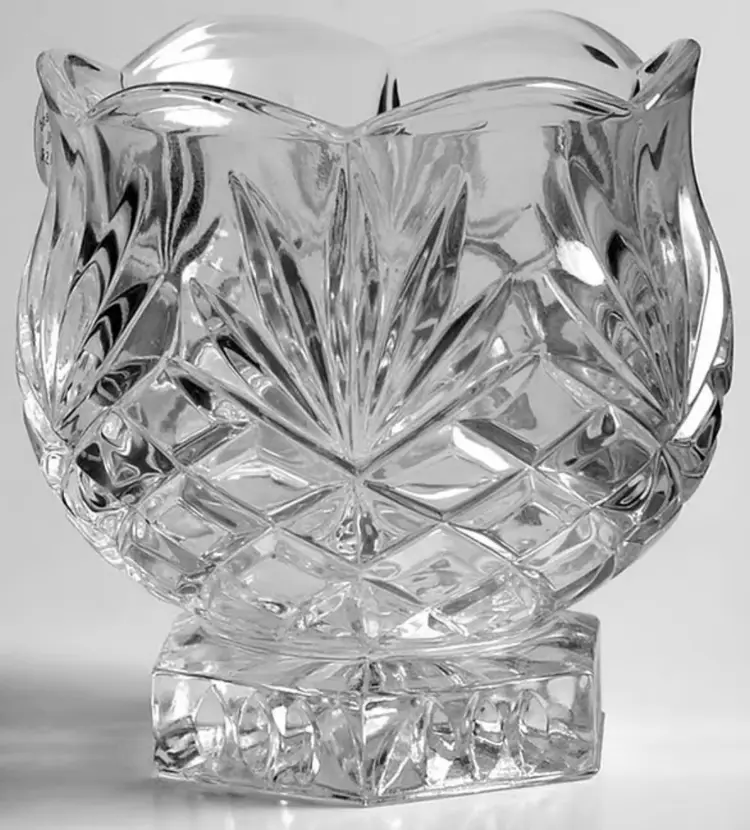 Crystal Votive (Crystal Clear Co.) Candle Holder New tag 24% PBo Lead Crystal