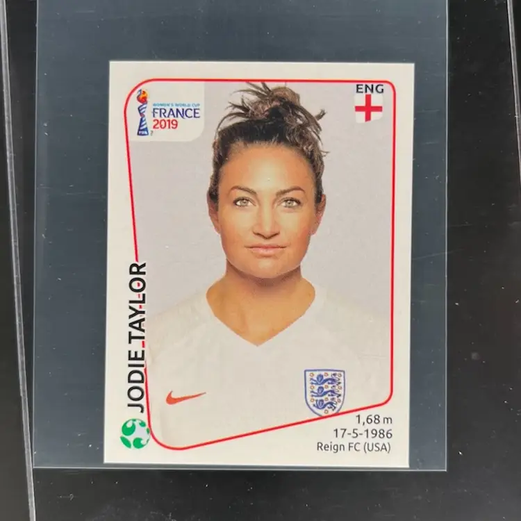 Jodie Taylor 2019 Panini Women’s World Cup Sticker England Soccer Card