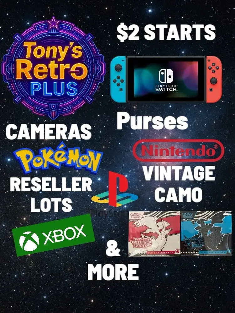 $2 Switch Purses Pokemon Cameras Games Consoles VTG Camo