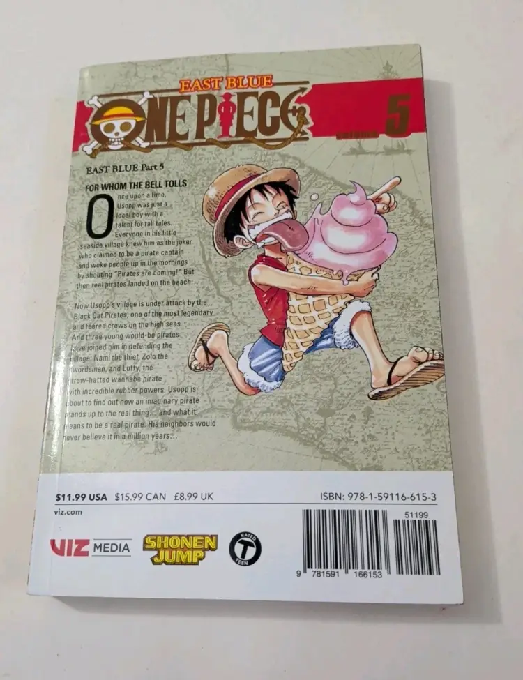 One Piece Volume Five For Whom The Bell Tolls Paperback Manga Eiichiro Oda