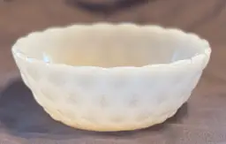 Anchor Hocking Milk Glass Bubble Bowl