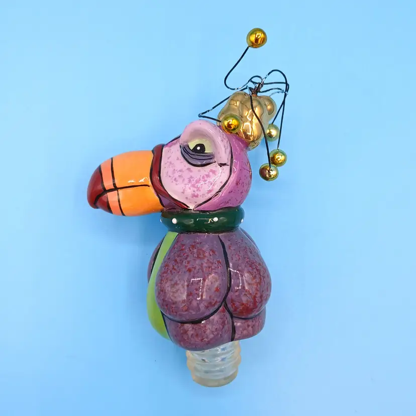 Swak Psychedelic Dodo Bird Wine Stopper, By Lynda Corneille