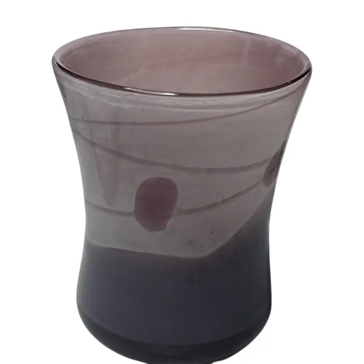Purple Encased Glass Lavender /
Dark Purple Vase