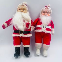 Choice - Vintage 1950s Santa Claus Doll - 11.75" tall Felt Suit, Made in Japan
