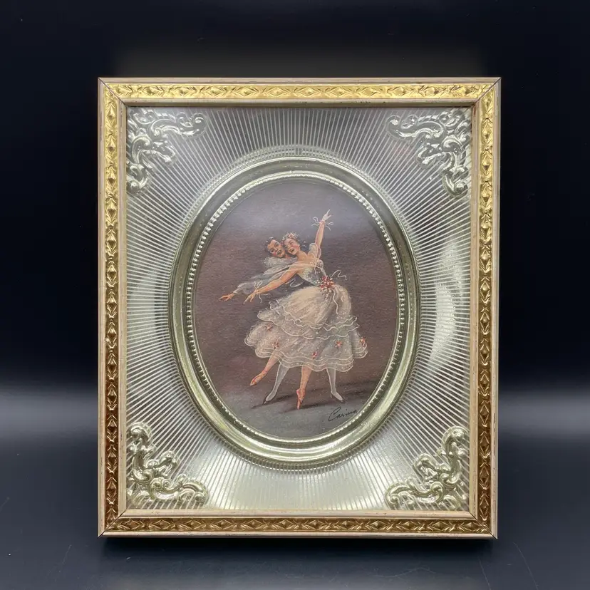 Carina Print Tin Framed Ballet Ballerina Ballerino Dancers Wall Art