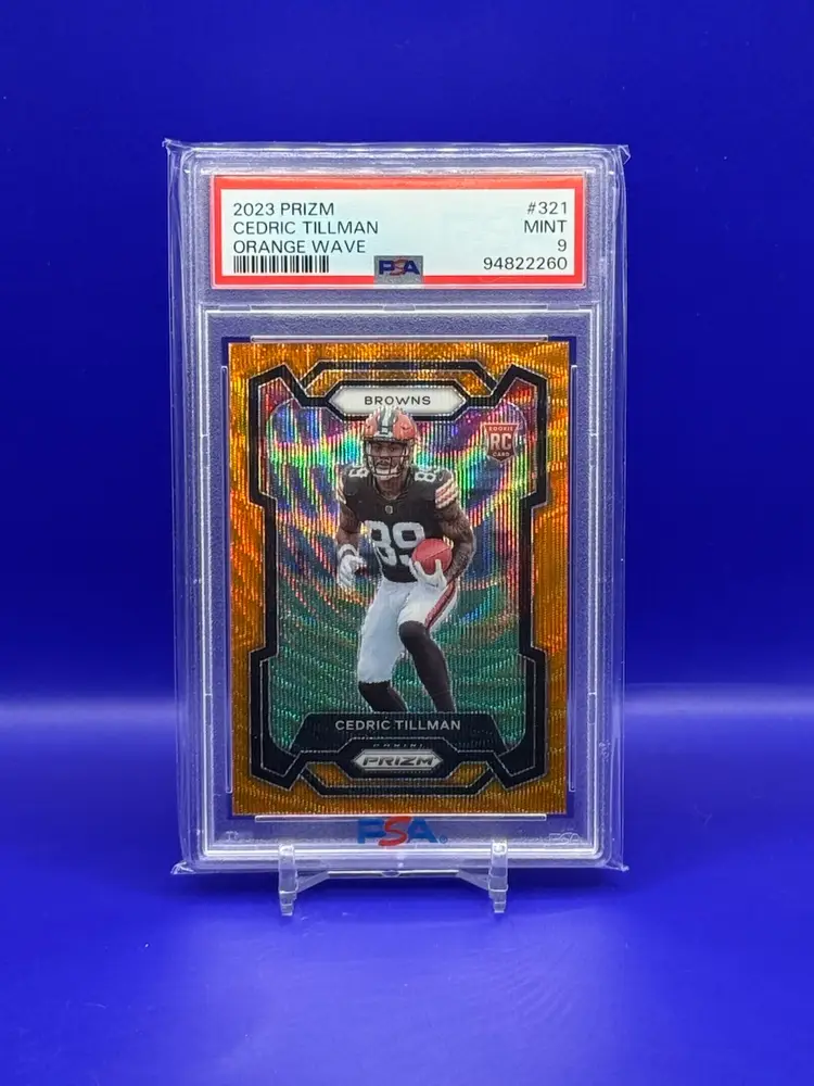 Cedric Tillman Orange Wave Psa 9