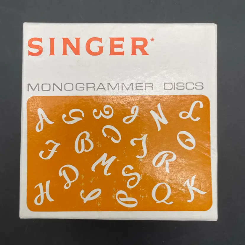 Vintage Singer Monogrammer Discs