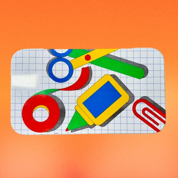 Tin Box Company Of America Retro Storage Tin Pencil Case, School Supplies Y2K