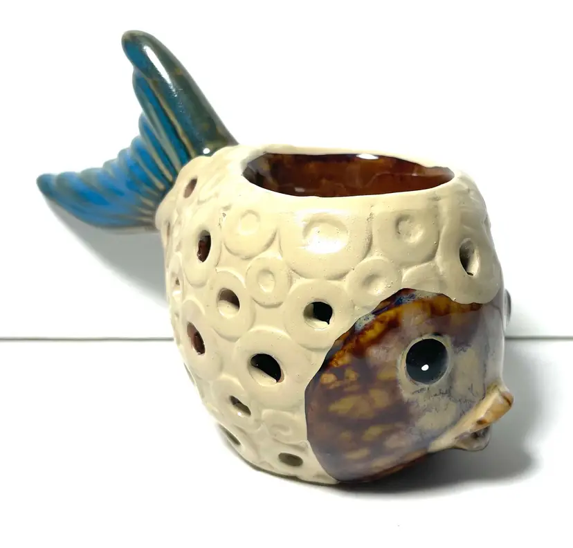 Blow Fish Tea Light Candle Holder.