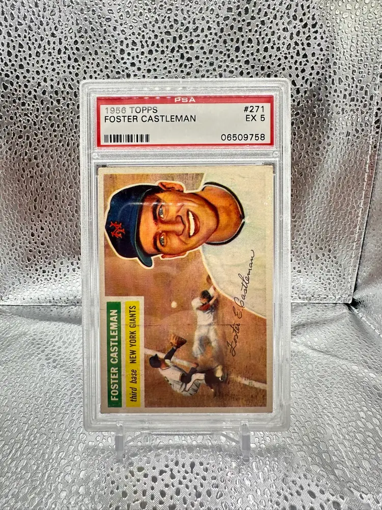 Foster Castleman 1956 Topps PSA 5* New York Mets