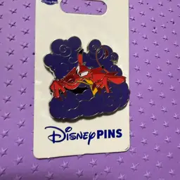 Disney Trading Pin Mushu - Dragon in Purple Clouds - Mulan