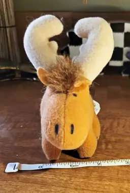 Vintage McDonald's Happy Meal Toy Plush Animal Pals Moose #4 c.1997