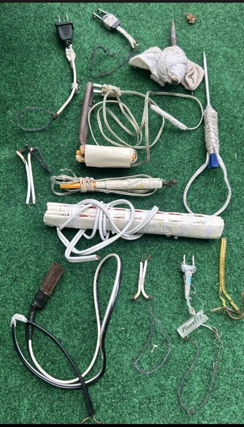 RARE Handmade Confiscated Texas Prison Multiplug Stingers Heater Shiv Shank Etc.