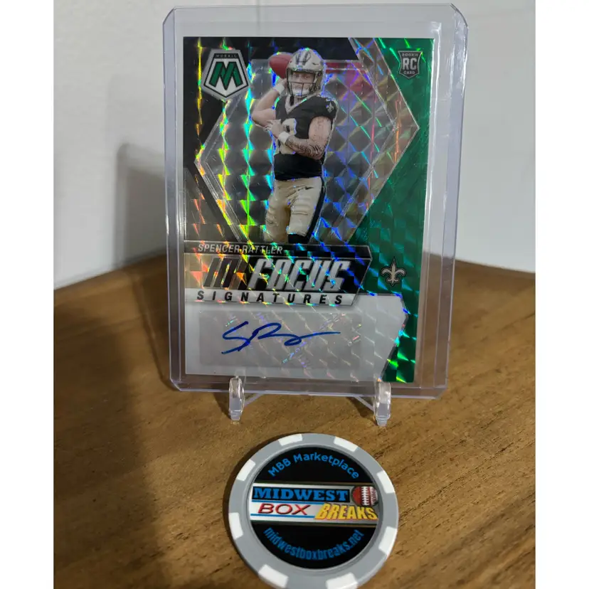 Spencer Rattler - 2024 Mosaic Auto /25 - New Orleans Saints