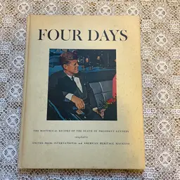 Vintage Four Days Historical Record of the Death of President JFK Book