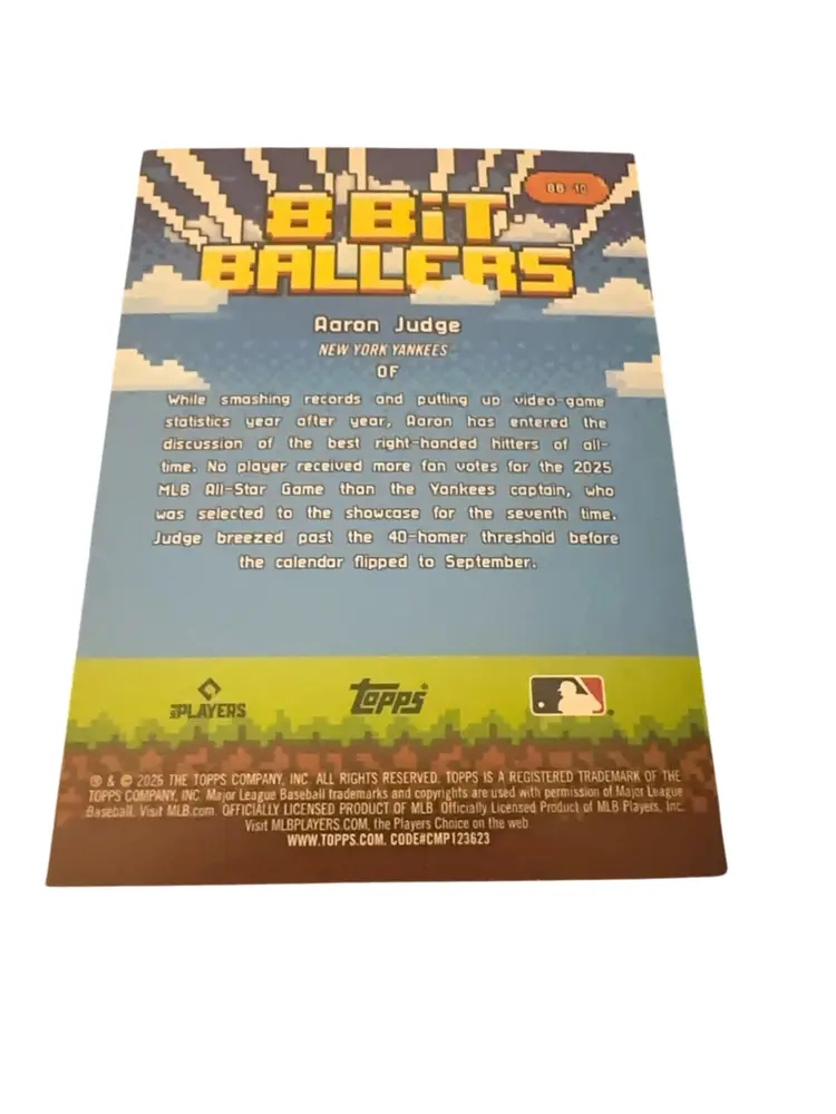 Aaron Judge 2026 Topps 8 Bit Ballers
