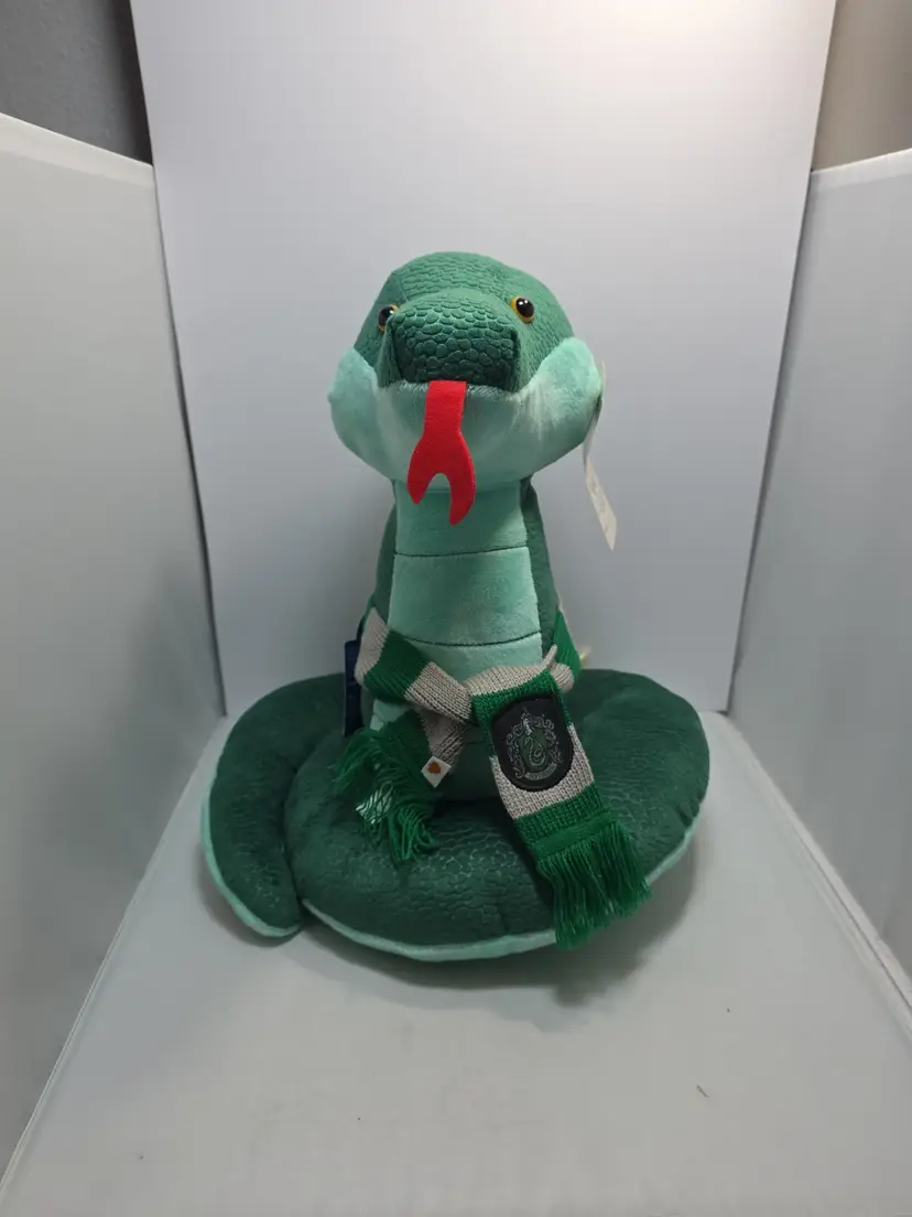 Build a Bear Harry Potter Slytherin Snake Plush 14" W/ Slytherin Scarf NWT