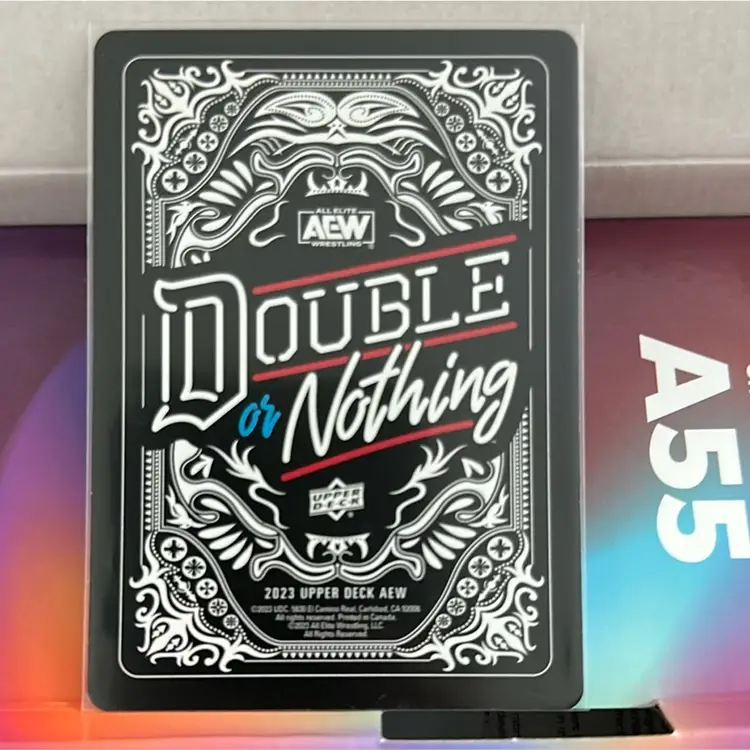 2023 Upper Deck AEW Jack of Hearts Playing Card - Powerhouse Hobbs