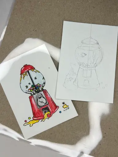 🎨 Art with Orange!🍊Mini Paintings!