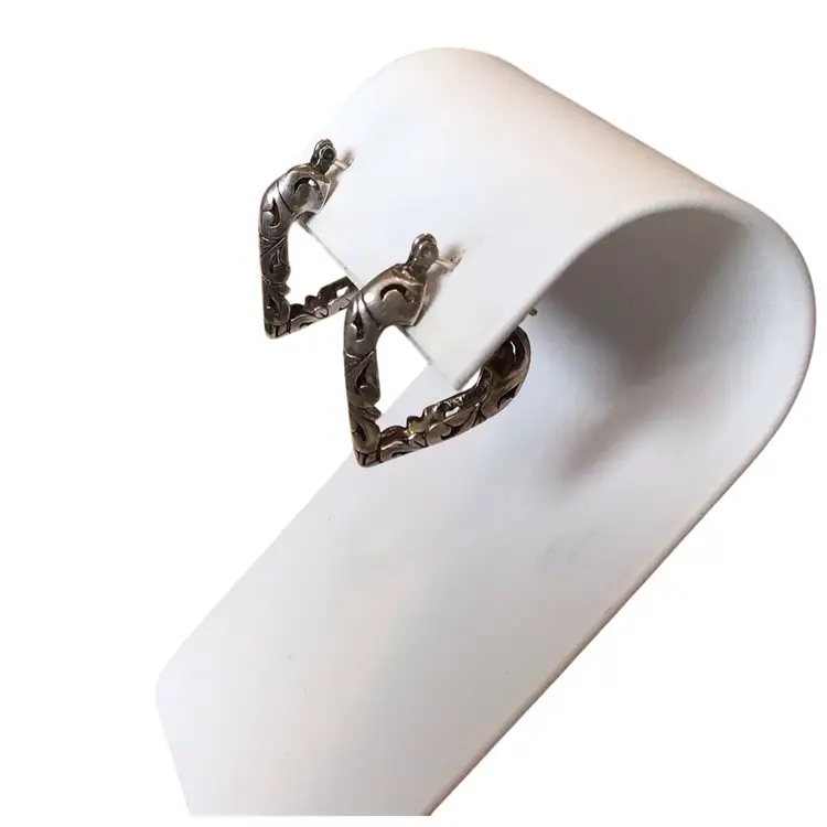 Sterling Heart Earrings