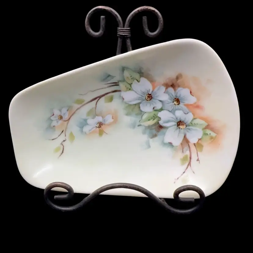 Vintage 1977 Trinket Dish And Painted