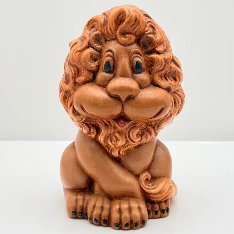 Large Ceramic Vintage Lion Hobbyist Figurine