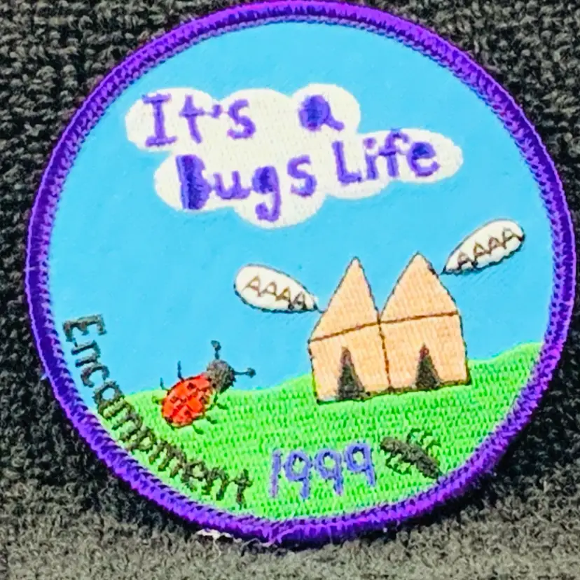 Vintage Scouting Fun Patch: It’s A Bugs Life Encampment 1999