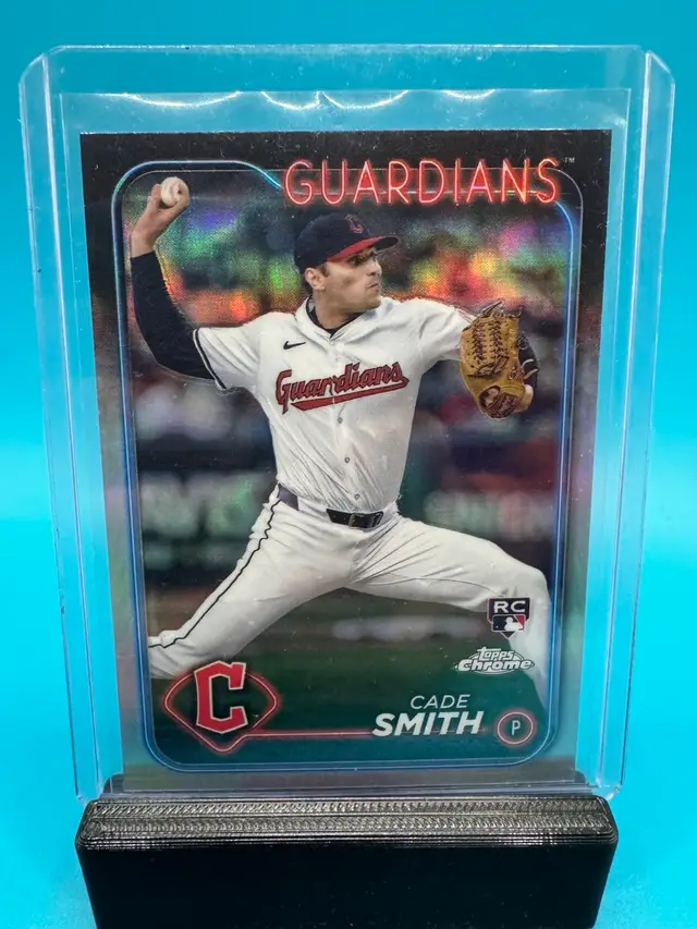Cade Smith Topps Chrome Refractor RC Cleveland Guardians