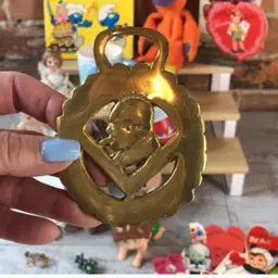 Winston Churchill, brass saddle, ornament