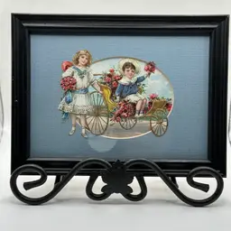 Niki-Vintage Framed Postcard Picture