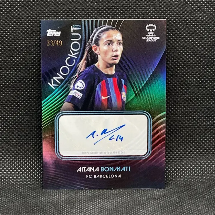 Aitana Bonmati 2023 Topps Chrome Knockout Autograph /49