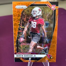 Marvin Harrison Jr 24 Prizm RC Orange Lazer