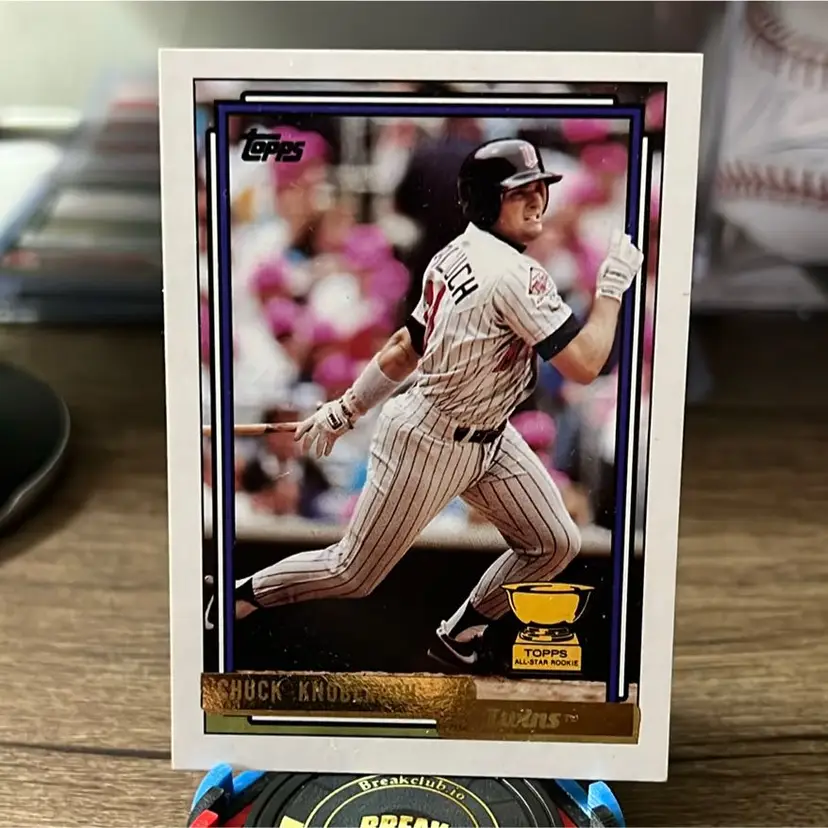 Chuck Knoblauch 1992 Topps Gold Rookie Cup Minnesota Twins