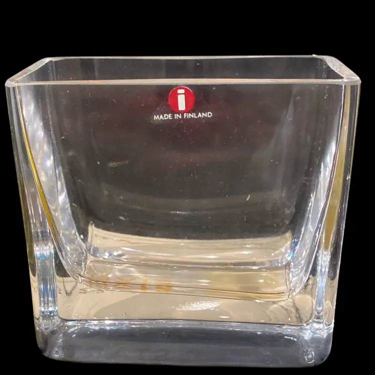 Vintage Iittala Finland Short Vase By Jorma Vennola 2700-085 3 3/8”