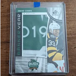 2019-20 SP Game Used Banner Year '19 Winter Classic Zdeno Chara Boston Bruins