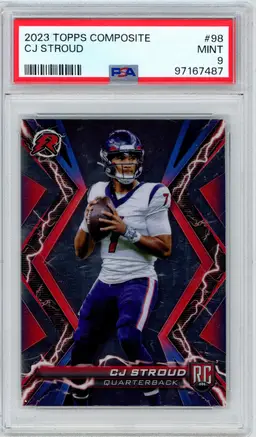 2023 Topps Composite CJ STROUD RC Rookie #98 TEXANS PSA 9 MINT