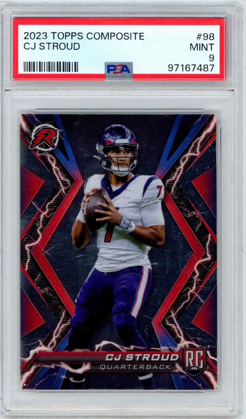 2023 Topps Composite CJ STROUD RC Rookie #98 TEXANS PSA 9 MINT