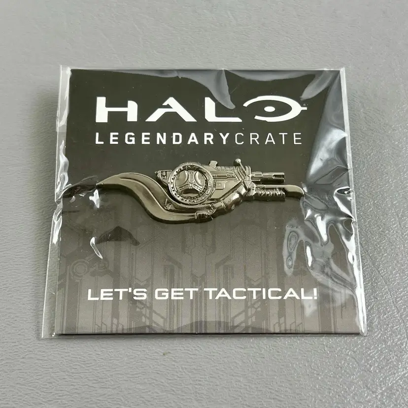 HALO Legendary Crate Lets Get Tactical Silver Variant Brute Shot Weapon NEW Pin 2018