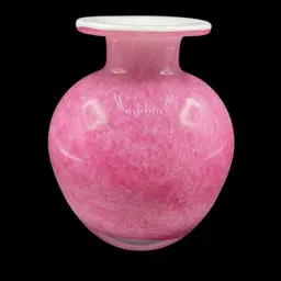 Pink Splatter cases glass vase